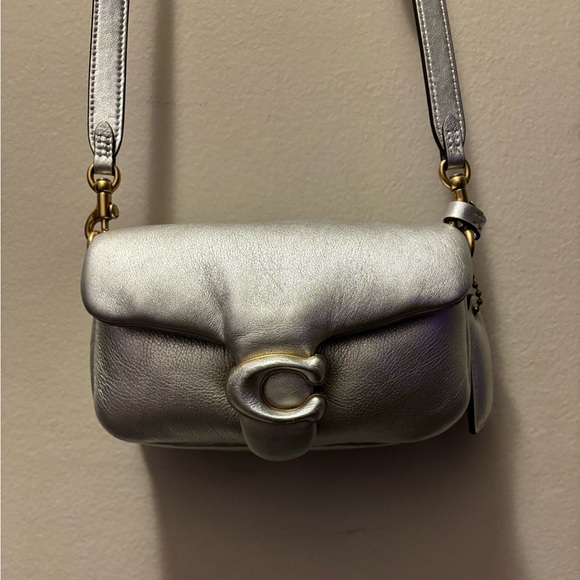 Coach Silver Crossbody Bag - Picture 1 of 7